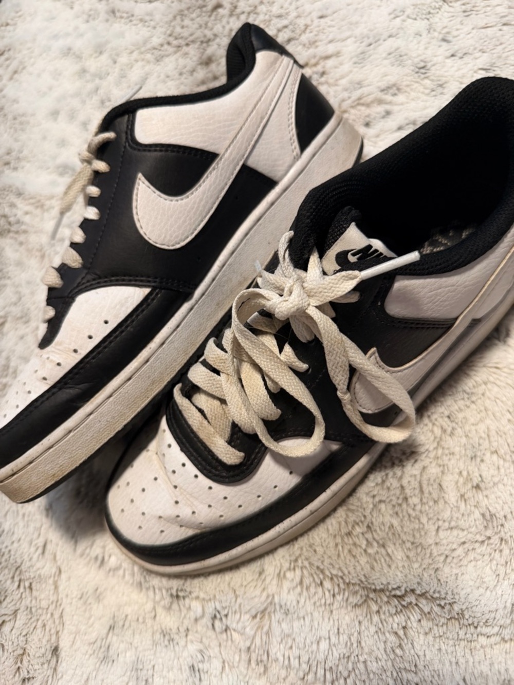 Nike Black and White Low-Top Sneakers